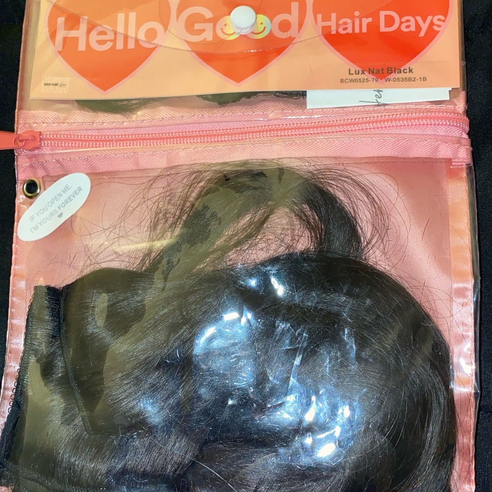 INH Remy Human Hair Lux extensions shade Natural Black